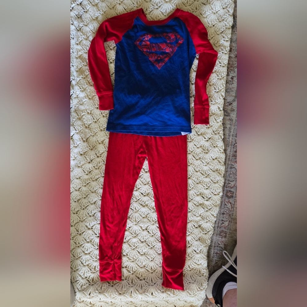 GAP Boy's Kids Pajama Set - Red and Blue Superman DC